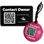 Hiddencontact Kontaktpunkte als Anhänger oder Aufkleber